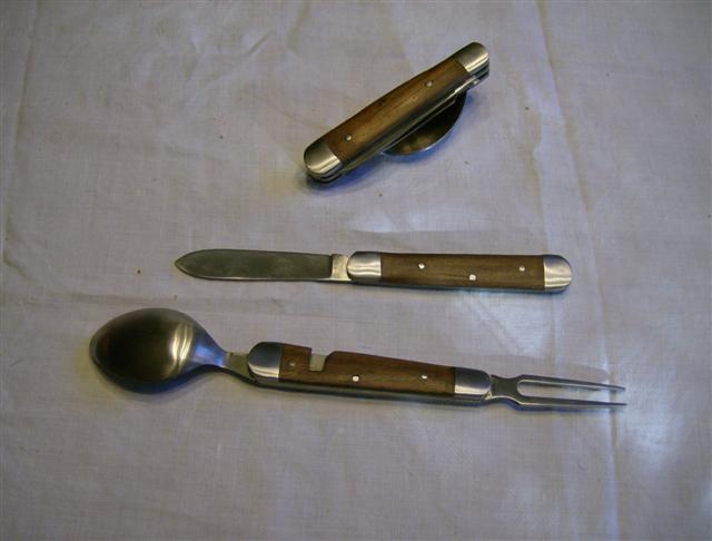 Folding Knife, Fork and Spoon